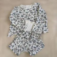 花柄ベビーパジャマ サイズ90 コトリ