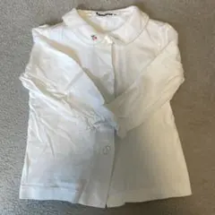 familiar ファミリア 襟刺繍ブラウス80センチ 長袖