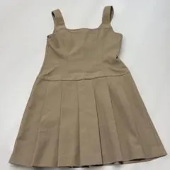 ベージュ ノースリーブ ミニワンピース　GU