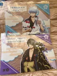 銀魂　サンリオ　コラボ　クリアケース　銀時　高杉　セット