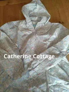 ​【新品タグ付】キャサリンコテージ レインコート 160 花柄 ブルー 収納袋付