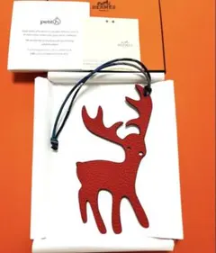 エルメス petit h プティアッシュ ジンジャーマン チャーム バイカラー エルメス petit h プティアッシュ ジンジャーマン チャーム バイカラー