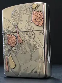 Or-89 zorroⅡ902S オイルライター 美少女 魅力的 二面加工 彫刻