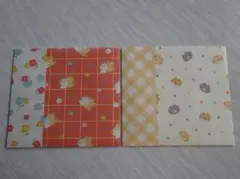 【B311】平ラッピング袋　猫　花　10枚（BirthDayシール付き）
