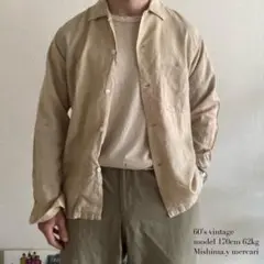 60’s Jewel USA製 オリ生地 オープンカラーシャツ 雰囲気◎