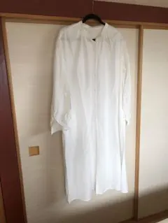 【GU】バンドカラーシャツワンピース　L