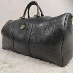 ハンティングワールド　ボストンバッグ　大容量　バチューレザー　2way 黒