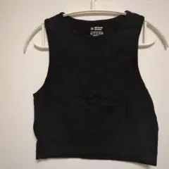 黒のクロップドタンクトップ XLサイズ