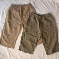 無印良品　ハーフパンツ2枚セット　150㎝