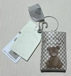 【新品】辻希美　アンジュシャルム　くま　しまむら　エコバッグ　ポーチ　チェックのサムネイル
