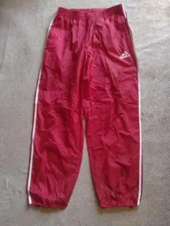 adidas 赤 ×白ピステパンツ XO