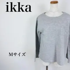 大人可愛い✨ ikka バックデザイン カットソー チュニック丈 M