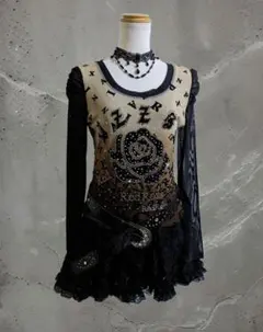 フェアリーグランジ y2k ダークコア ゴスロリ ゴシック パワネ カットソー