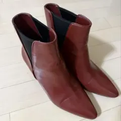 charles & keith レッドブーツ