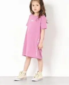 バックリボンロゴワンピース エックスガール 140