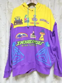 ENDRECHERI パーカー パープル イエロー