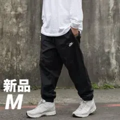 ナイキ NIKE ジョガーパンツ M 黒 ウーブン トラックパンツ テーパード