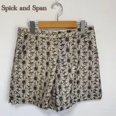 【Spick and Span】刺繍　花柄　総レース　ショートパンツ　短パン　綿