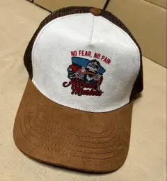 キャップ　骸骨　スカル　ヒップホップ　y2k アメカジ　メッシュキャップ