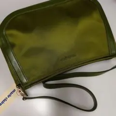 新品【marie claire】ショルダーバッグ グリーン.テッシュケース付のサムネイル
