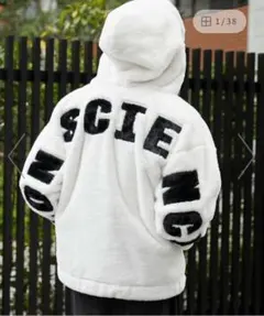 ホワイト フリースジャケット WEGO Mサイズ 白