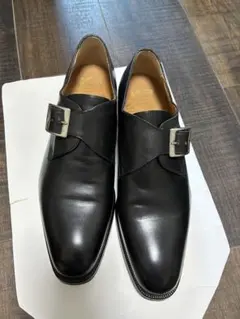 大塚製靴　シングルモンク　プレーントゥー　黒　一回使用　サイズ39約24.5cmのサムネイル