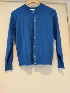 ニットベスト&カーディガンセット　青　S