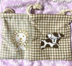 タイトーくじ 巾着セット　ブルーナアニマル