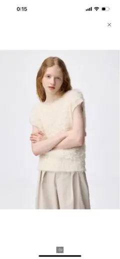 フェザーヤーンニットプルオーバー