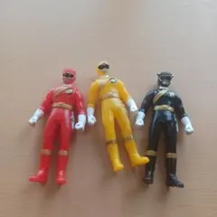 戦隊ヒーロー フィギュア 3体セット