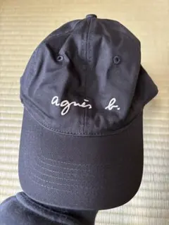 agnès b. ブラック ベースボールキャップ