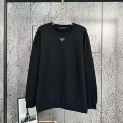 PRADA プラダ ロゴ フーディ パーカー ブラック メンズ 長袖