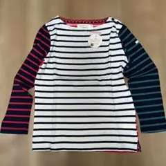 新品BEAMS mini ストライプ 長袖カットソー 110ボーダーボートネック