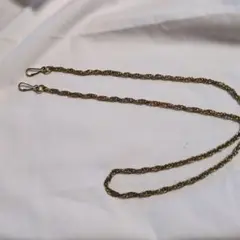 金属製ツイストチェーン 約60cm フック付き