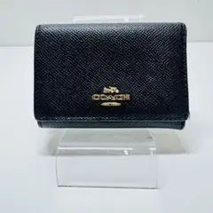 COACH ブラック 三つ折り財布