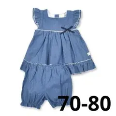 スラップスリップベビー　春夏　デニム　70 80