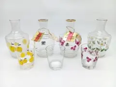 レトロ　ADERIA　アデリア　水差し＆グラスセット