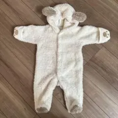 フリースフード付きアウター 50〜70センチ　ロンパース　防寒着