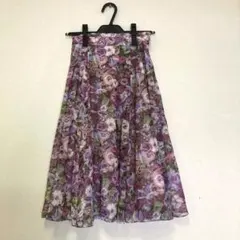 トッカ　ニコライバーグマン　フラワープリントスカート　美品　サイズ0のサムネイル