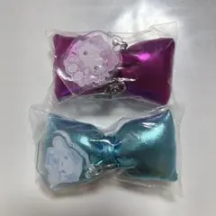 サンリオキャラクターズ キラキラクッションリボンチャーム シナモロール キティ