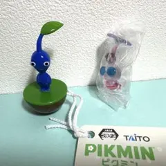 ピクミンめじるしアクセサリー2 羽ピクミン　ゆらゆらフィギュア　青ピクミン