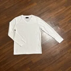 メンズ 長袖シャツ カットソー★白 サイズL