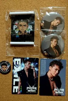 EXILE SHOKICHI ミニタペストリー&フォトカード&缶バッジセット