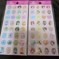 Disney プリンセスストーンシールセット 2枚