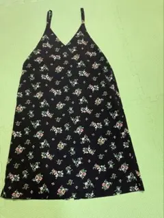 花柄キャミワンピース（濃紺）　130cm
