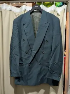 グリーン ダブルブレストジャケット