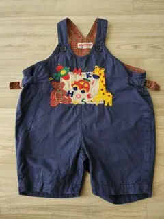 USA製 70sヴィンテージ ロンパース ひつじ小花柄 レトロベビー服 18M 