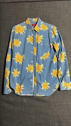 Supreme ひまわり柄 長袖シャツ S【希少】