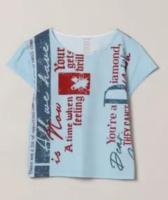 JEANASIS ヴィンテージロゴ チビTee ブルー ミニTのサムネイル