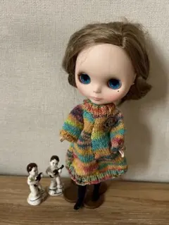 カラフルニットドレス　opal毛糸